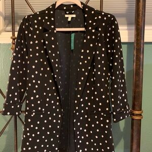 Maurices Black and White Polka Dot Blazer